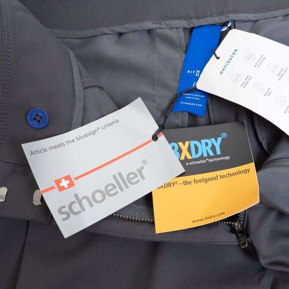 Kit And Ace Navigator Ride Pleated Pants Cropped Oversized Gray - Picture 11 of 15